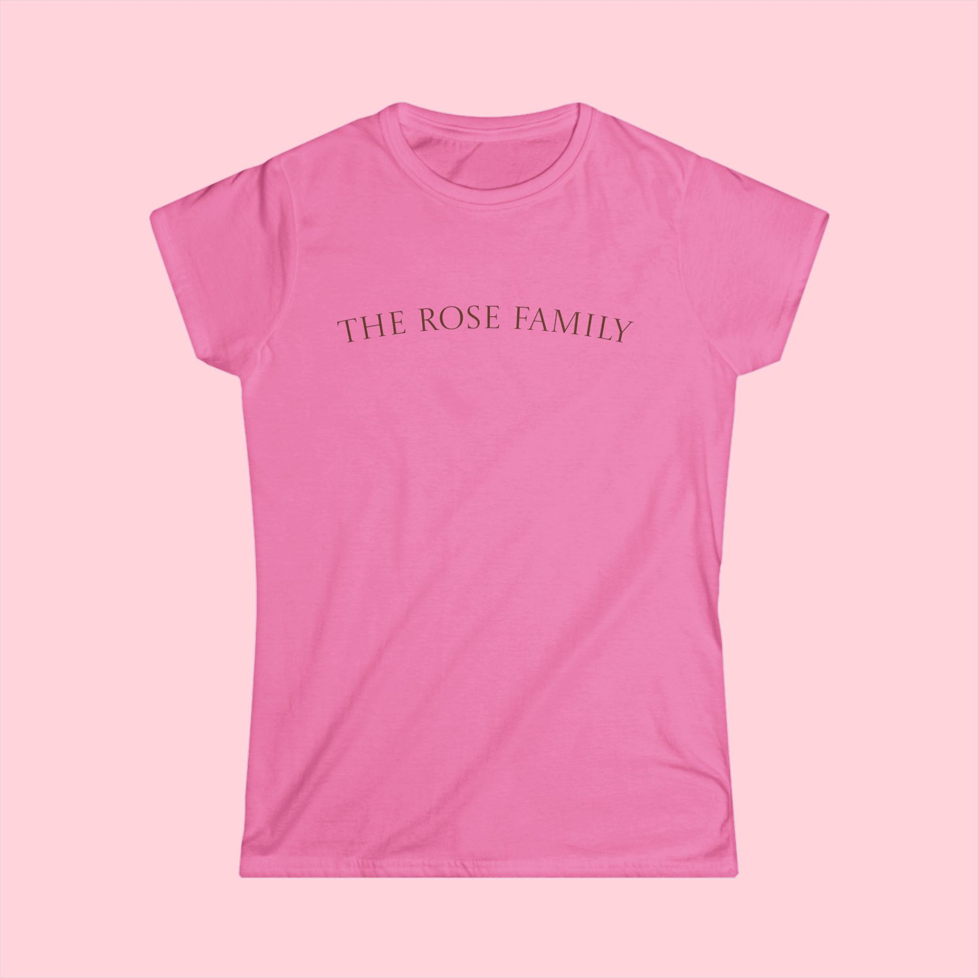 “The Rose Family” Minimal Pink Women's T-Shirt