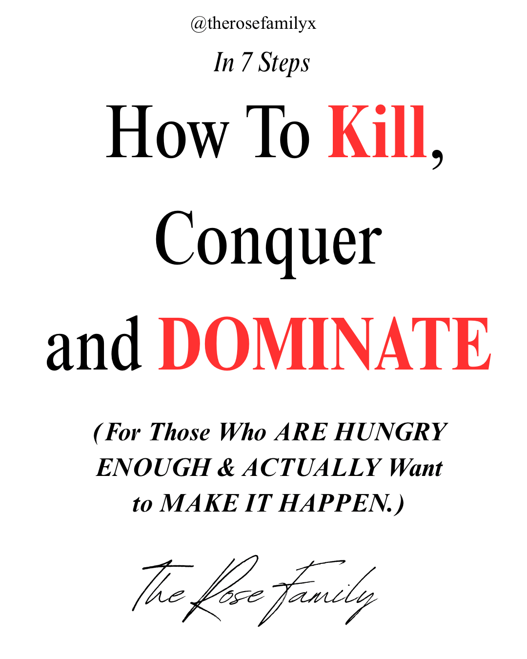 How To KILL & Conquer Your Enemy