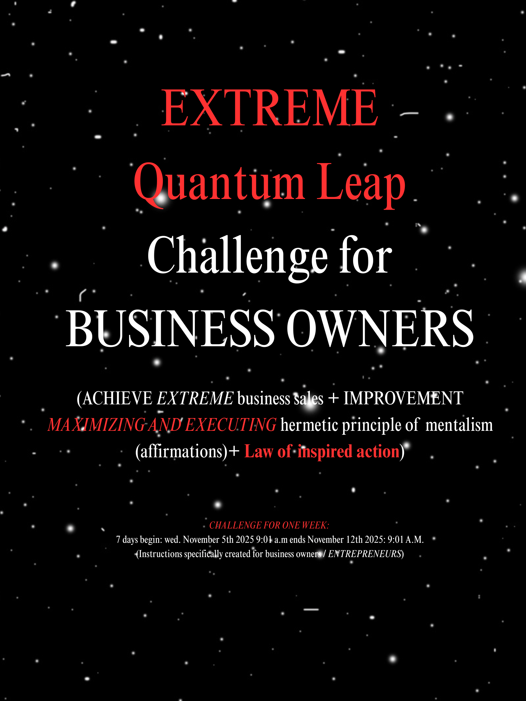 Quantum Leap Challenge for Business OWNERS (7 DAYS)